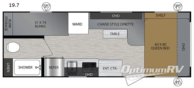 2019 Forest River No Boundaries NB19.7 RV Floorplan Photo