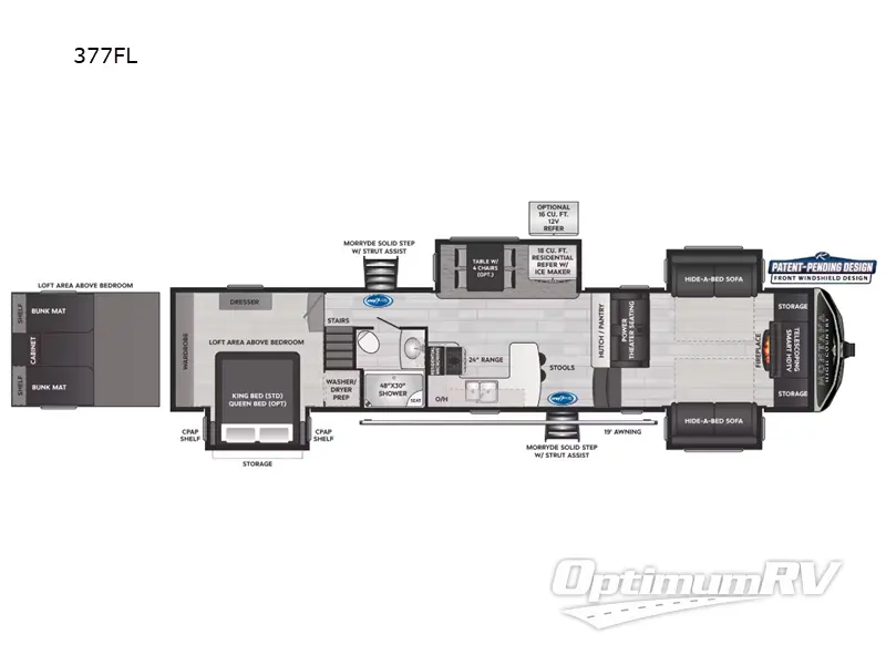 2023 Keystone Montana High Country 377FL Floorplan Photo