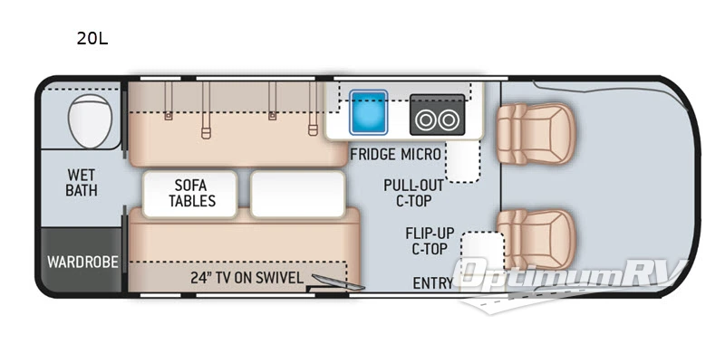 2020 Thor Sequence 20L Floorplan Photo
