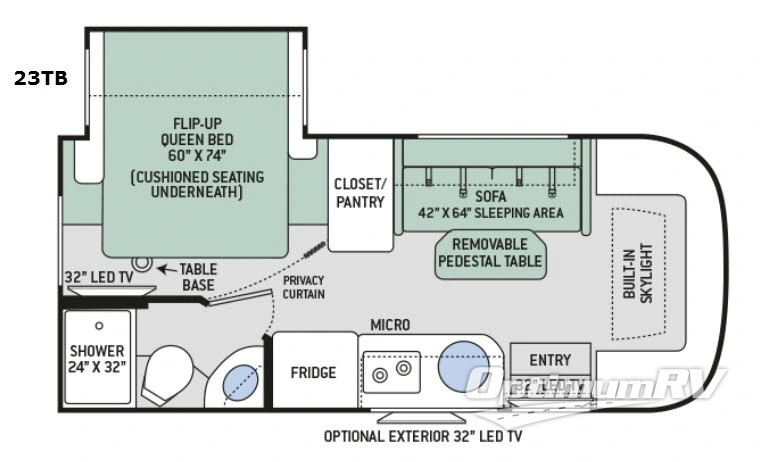 2017 Thor Gemini 23TB Floorplan Photo