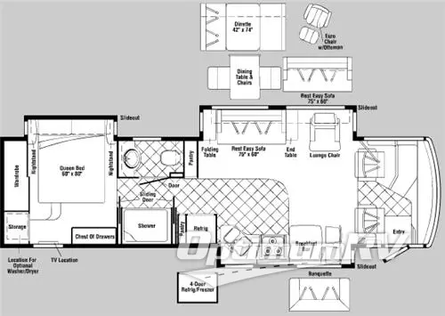 2007 Winnebago Tour 36LD NEW Floorplan Photo