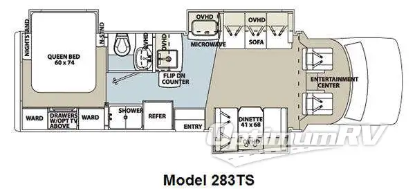2011 Forest River Lexington 283TS Floorplan Photo
