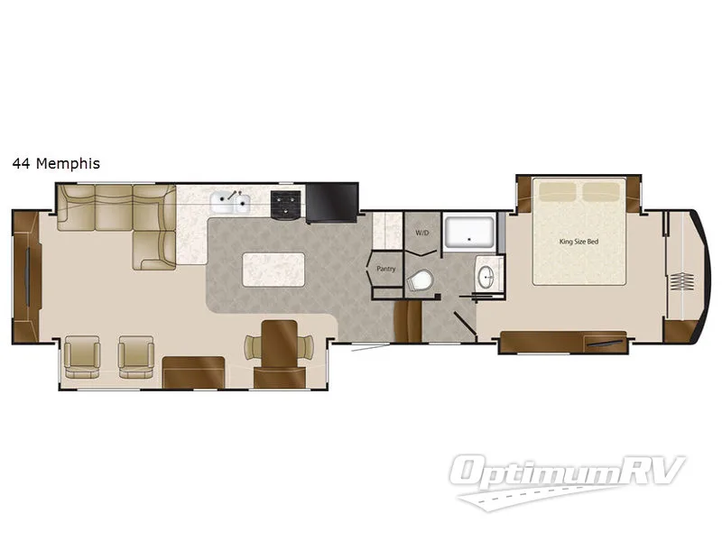 2017 DRV Luxury Suites Mobile Suites 44 Memphis Floorplan Photo