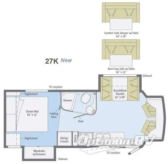 2013 Itasca Cambria 27K Floorplan Photo