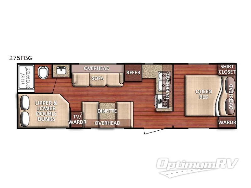 2020 Gulf Stream Conquest 275FBG SE Floorplan Photo