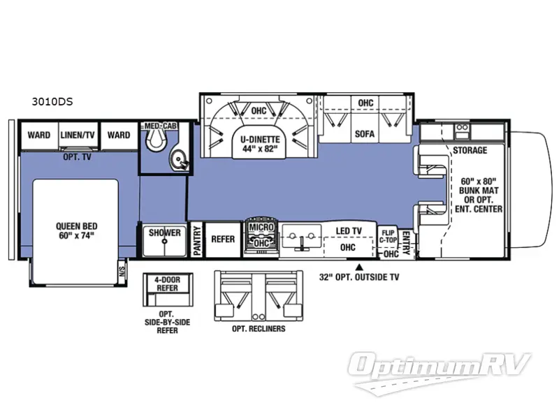 2018 Forest River Sunseeker 3010DS Ford Floorplan Photo