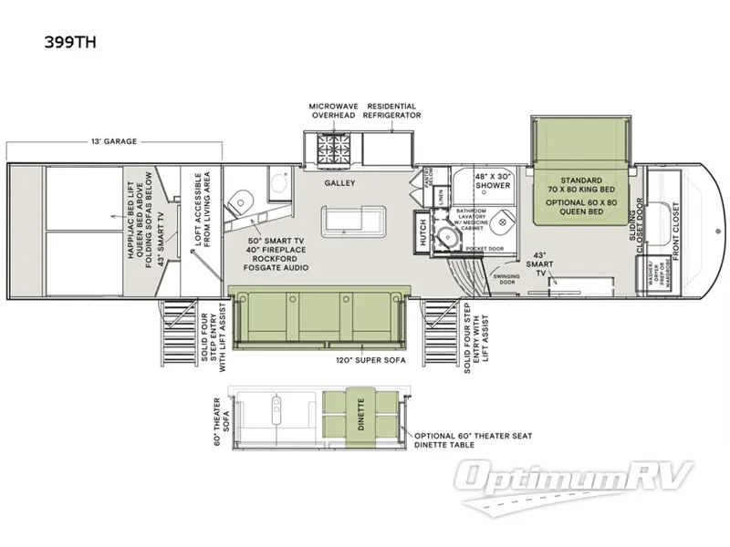 2022 VanLeigh Ambition 399TH RV Floorplan Photo