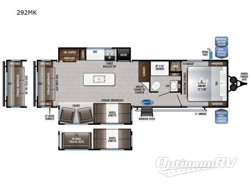 2025 East To West Della Terra 292MK Floorplan Photo