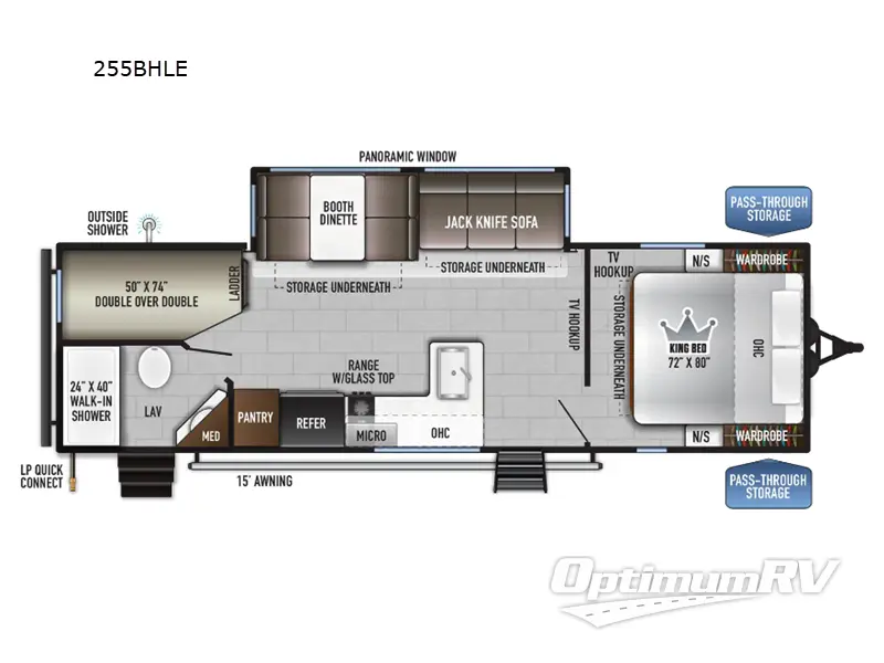 2025 East To West Della Terra LE 255BHLE Floorplan Photo