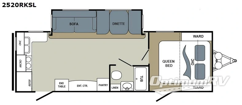 2017 Dutchmen Aerolite 2520RKSL Floorplan Photo