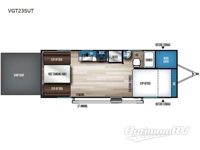 2023 Forest River Vengeance Rogue SUT VGT23SUT RV Floorplan Photo