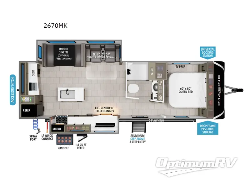 2025 Grand Design Imagine 2670MK Floorplan Photo