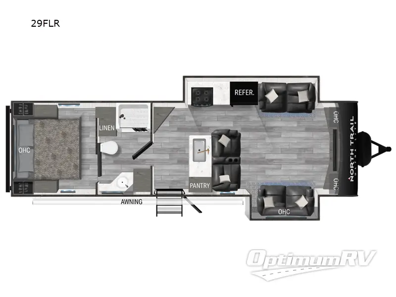 2023 Heartland North Trail 29FLR RV Floorplan Photo