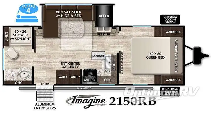 2016 Grand Design Imagine 2150RB Floorplan Photo