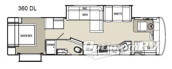 2014 Coachmen Sportscoach Cross Country 360DL Floorplan Photo