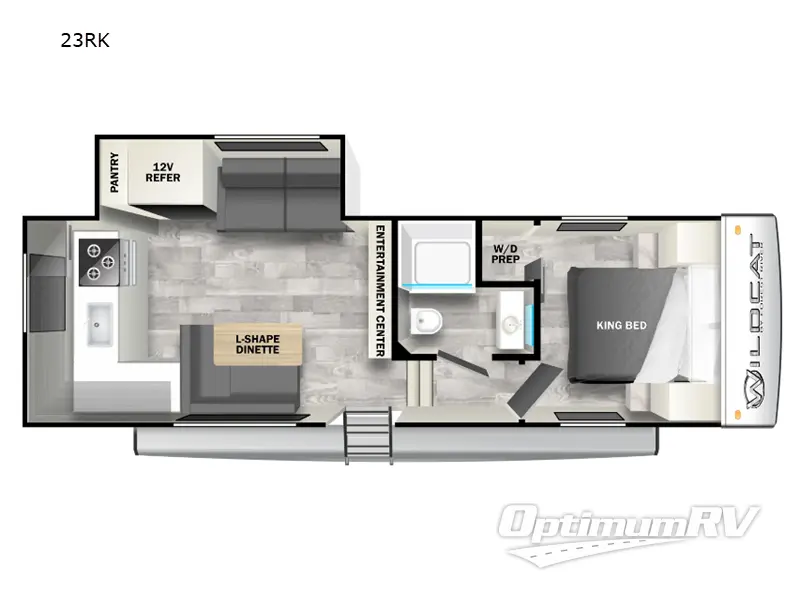 2024 Forest River Wildcat 23RK Floorplan Photo