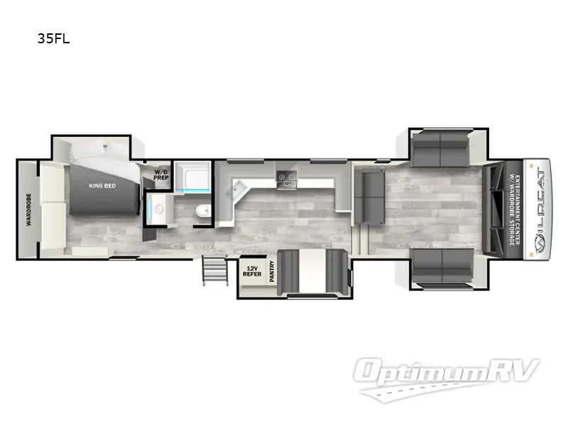 2024 Forest River Wildcat 35FL Floorplan Photo