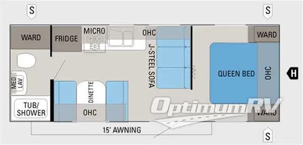2011 Jayco Jay Flight 22FB Floorplan Photo