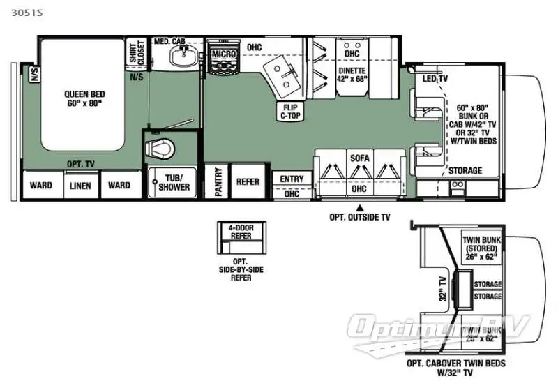 2016 Forest River Forester 3051S Ford Floorplan Photo