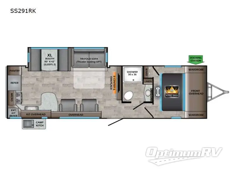 2022 CrossRoads Sunset Trail SS291RK Floorplan Photo