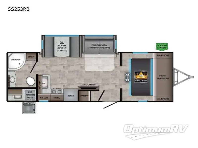 2022 CrossRoads Sunset Trail SS253RB Floorplan Photo