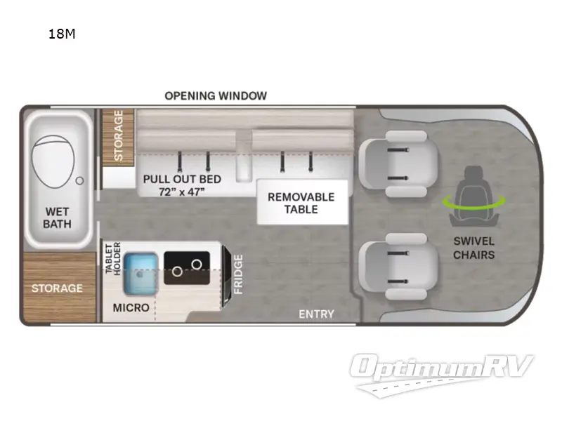 2022 Thor Rize 18M Floorplan Photo