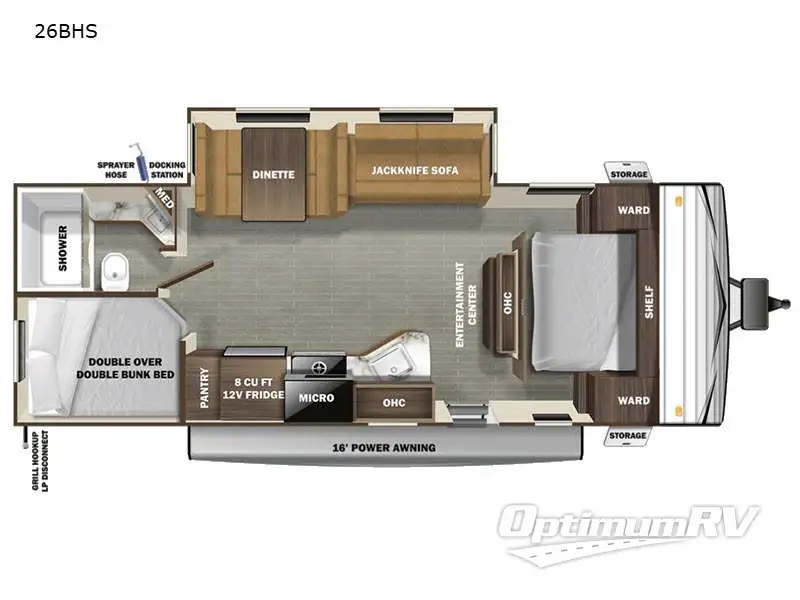 2021 Starcraft Autumn Ridge 26BHS Floorplan Photo