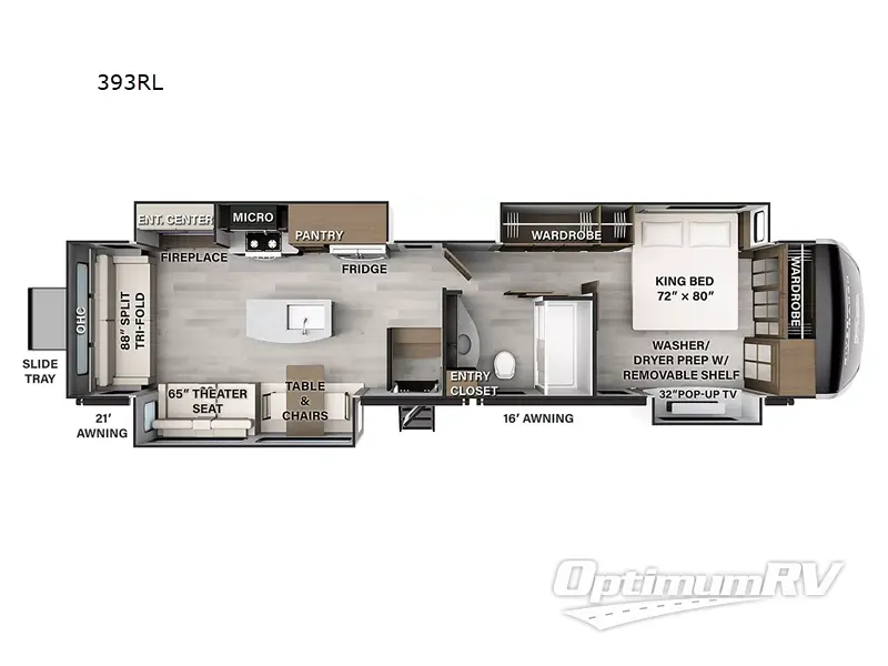 2023 Palomino River Ranch 393RL Floorplan Photo