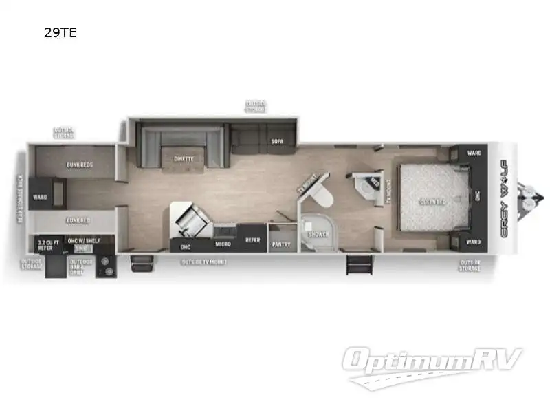 2022 Forest River Patriot Edition 29TE Floorplan Photo