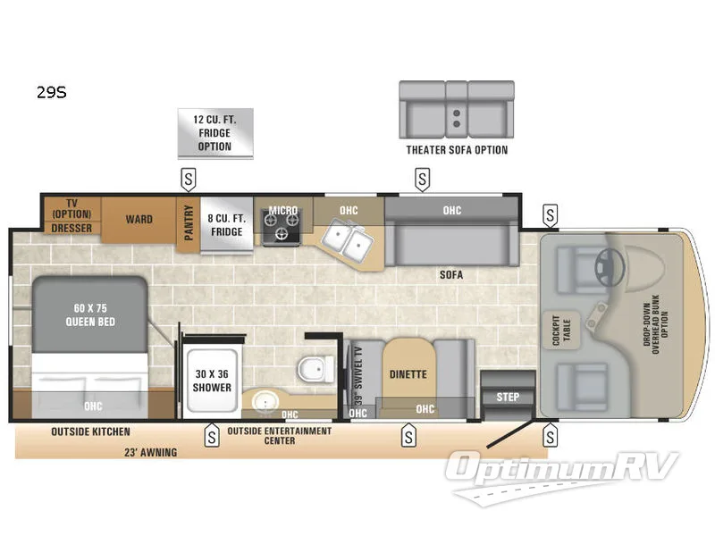 2019 Entegra Vision 29S Floorplan Photo