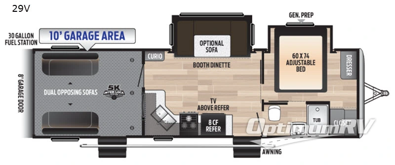 2020 Keystone Impact 29V Floorplan Photo