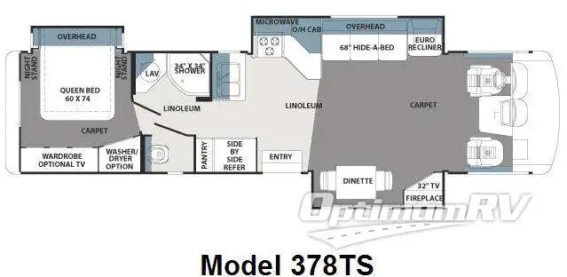 2011 Forest River Georgetown 378TS Floorplan Photo