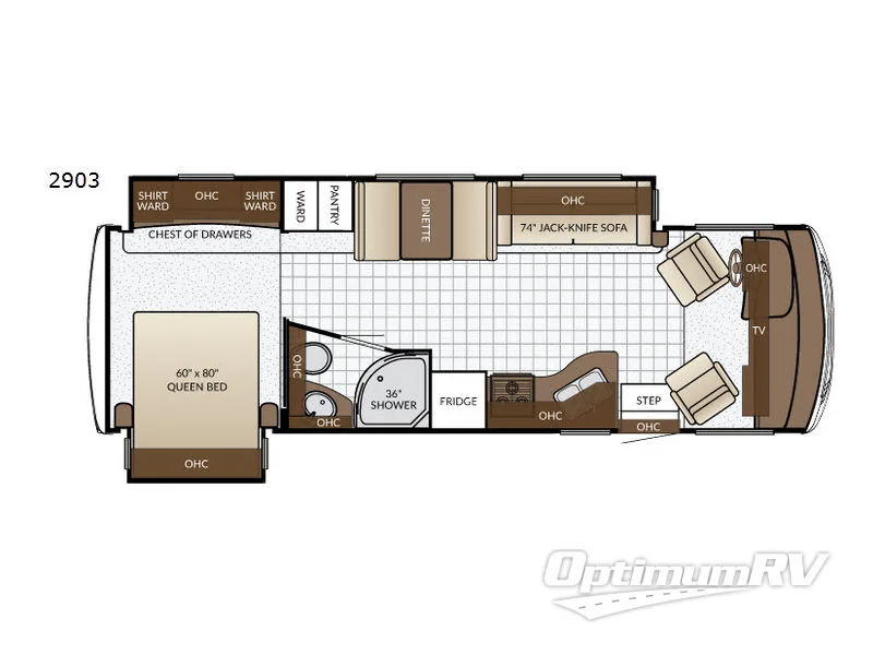 2017 Newmar Bay Star Sport 2903 Floorplan Photo