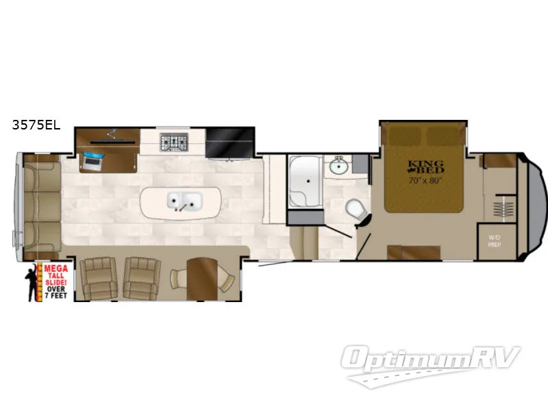 2018 Heartland Bighorn 3575EL Floorplan Photo