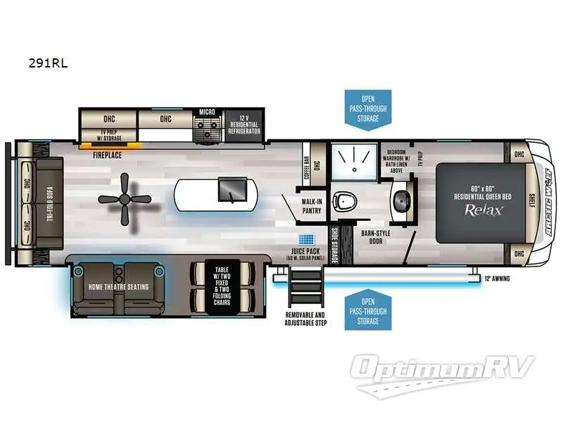 2023 Forest River Cherokee Arctic Wolf 291RL RV Floorplan Photo