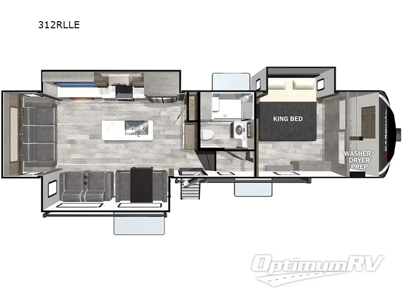 2023 Forest River Cardinal 312RLLE Floorplan Photo