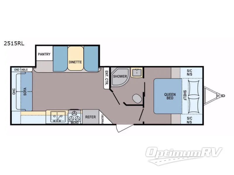 2018 Dutchmen Coleman Light 2515RL Floorplan Photo