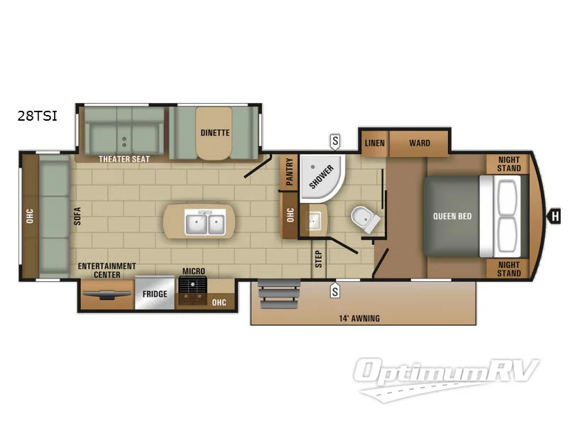 2018 Starcraft Solstice Super Lite 28TSI Floorplan Photo