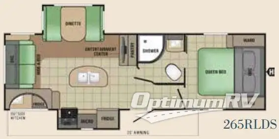 2017 Starcraft Launch Grand Touring 265RLDS Floorplan Photo