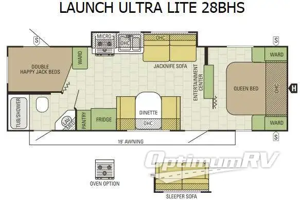 2015 Starcraft Launch Ultra Lite 28BHS Floorplan Photo