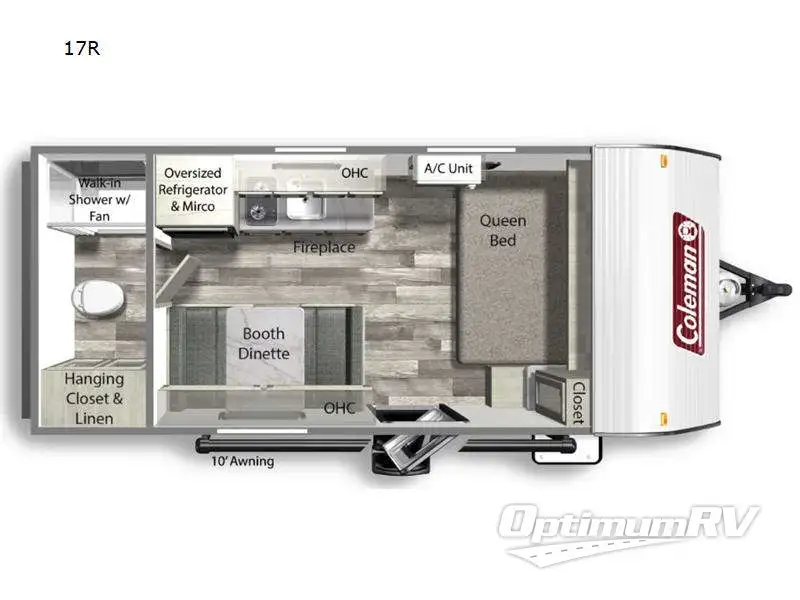 2024 Dutchmen Coleman 17R Floorplan Photo
