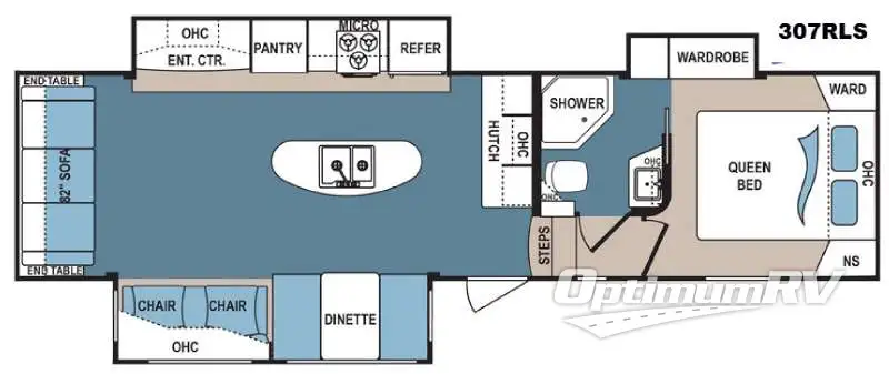2016 Dutchmen Denali 307RLS Floorplan Photo