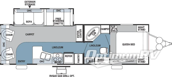 2006 Forest River Rockwood 8314SS Floorplan Photo