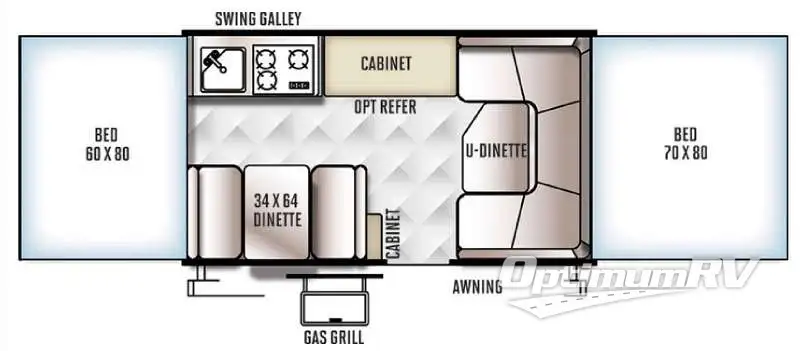 2016 Forest River Flagstaff MACLTD Series 227 Floorplan Photo