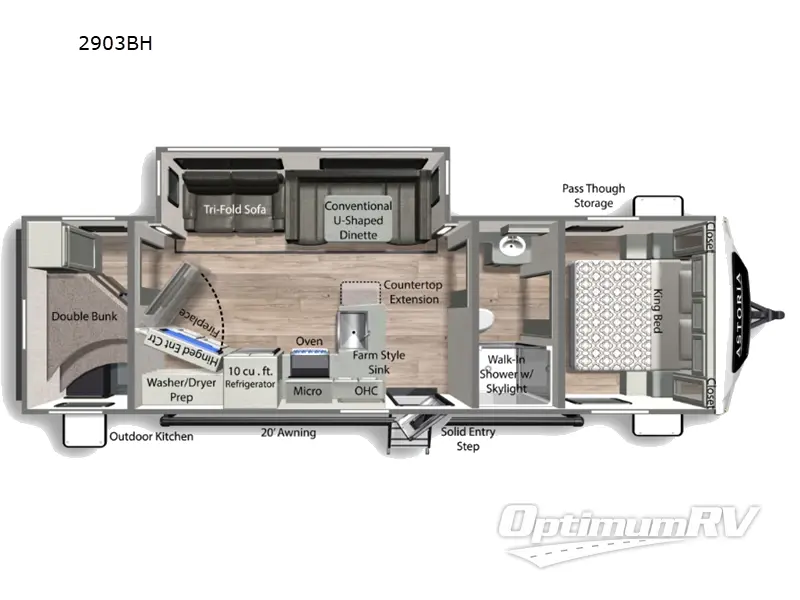 2023 Dutchmen Astoria 2903BH RV Floorplan Photo