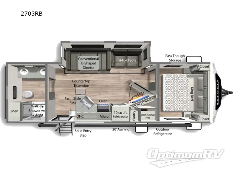2024 Dutchmen Astoria 2703RB Floorplan Photo