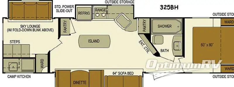 2016 Skyline Layton Javelin 325BH Floorplan Photo