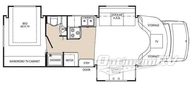 2007 Safari Damara B+ 293TS Floorplan Photo