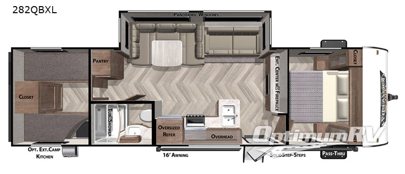 2020 Forest River Wildwood X-Lite 282QBXL Floorplan Photo