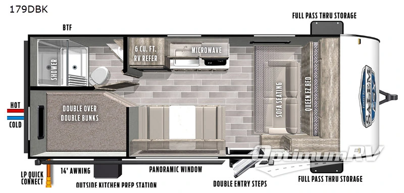 2020 Forest River Salem FSX 179DBK Floorplan Photo